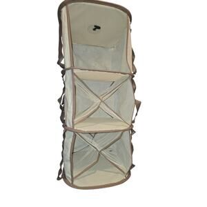 3-shelf Hanging Closet Vertical Storage Space Foldable Organizer